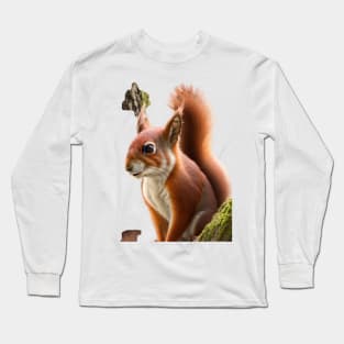Red Squirrel Long Sleeve T-Shirt
